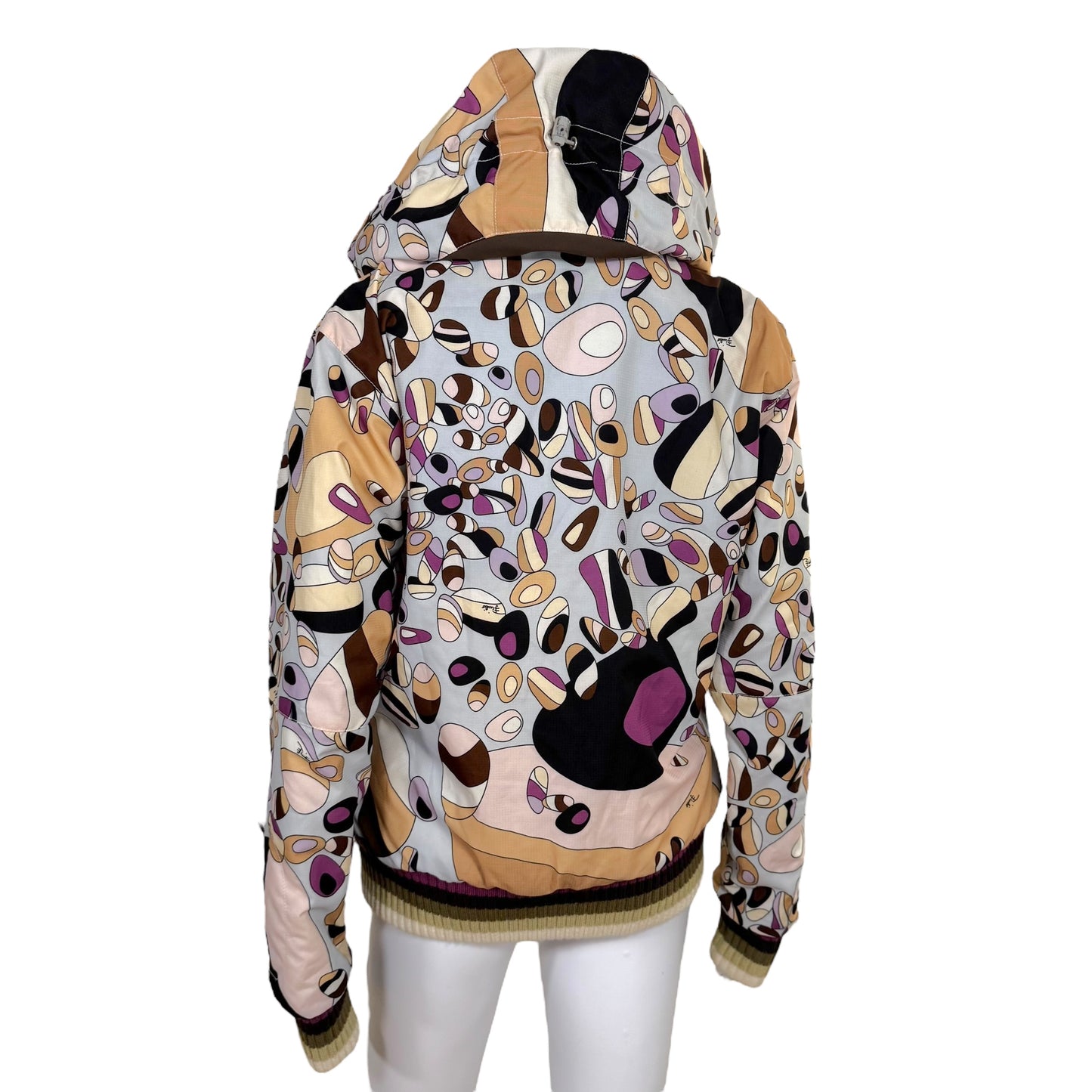 Emilio Pucci x Rossignol Brown & Purple Printed Ski Coat - Outfit Repeater