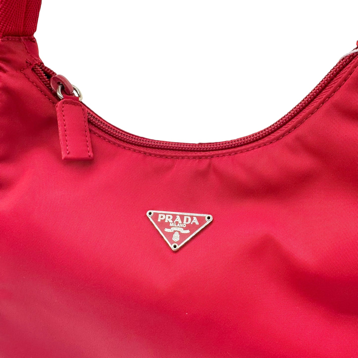 Prada Red Nylon Small Shoulder Bag - Outfit Repeater