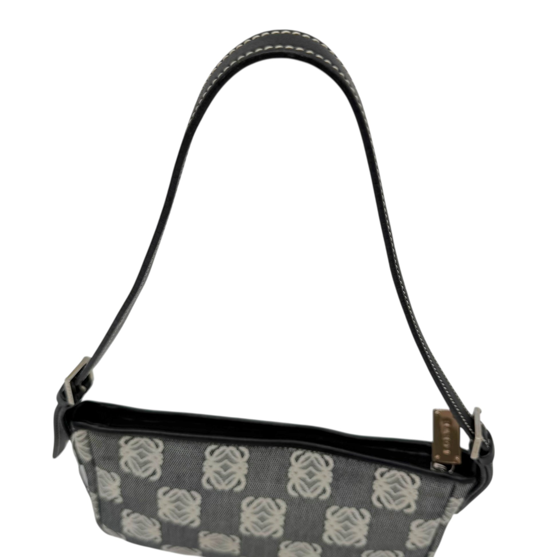 Loewe Navy Blue Anagram Monogram Pochette Bag - Outfit Repeater