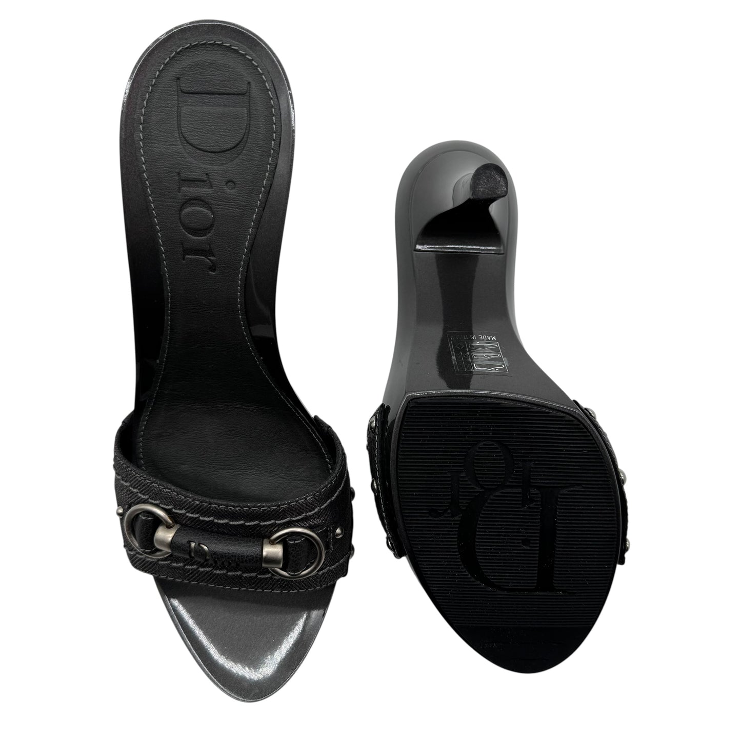 Christian Dior Denim Mule Heels