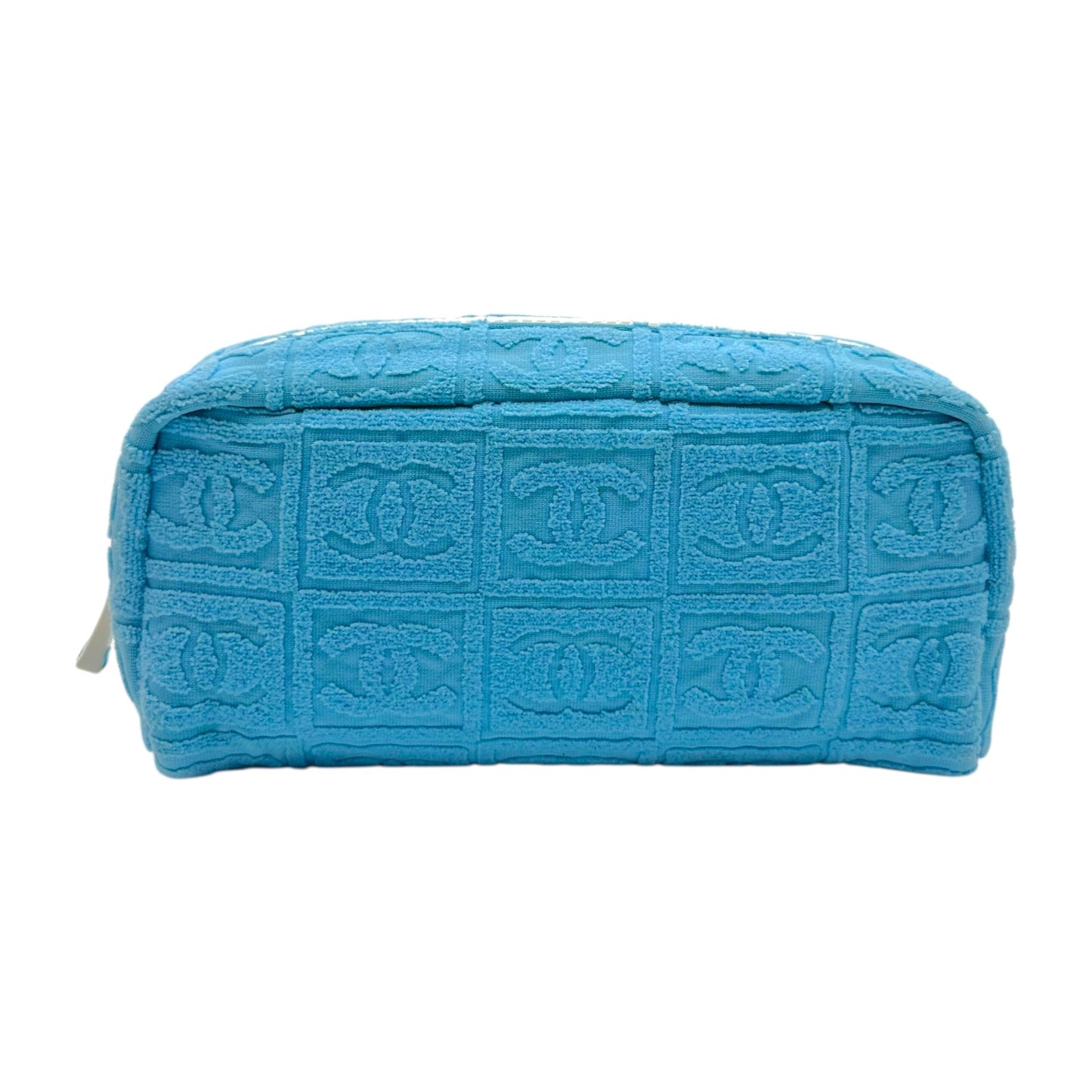 Chanel Sport Turquoise Terry Monogram Cosmetic Bag