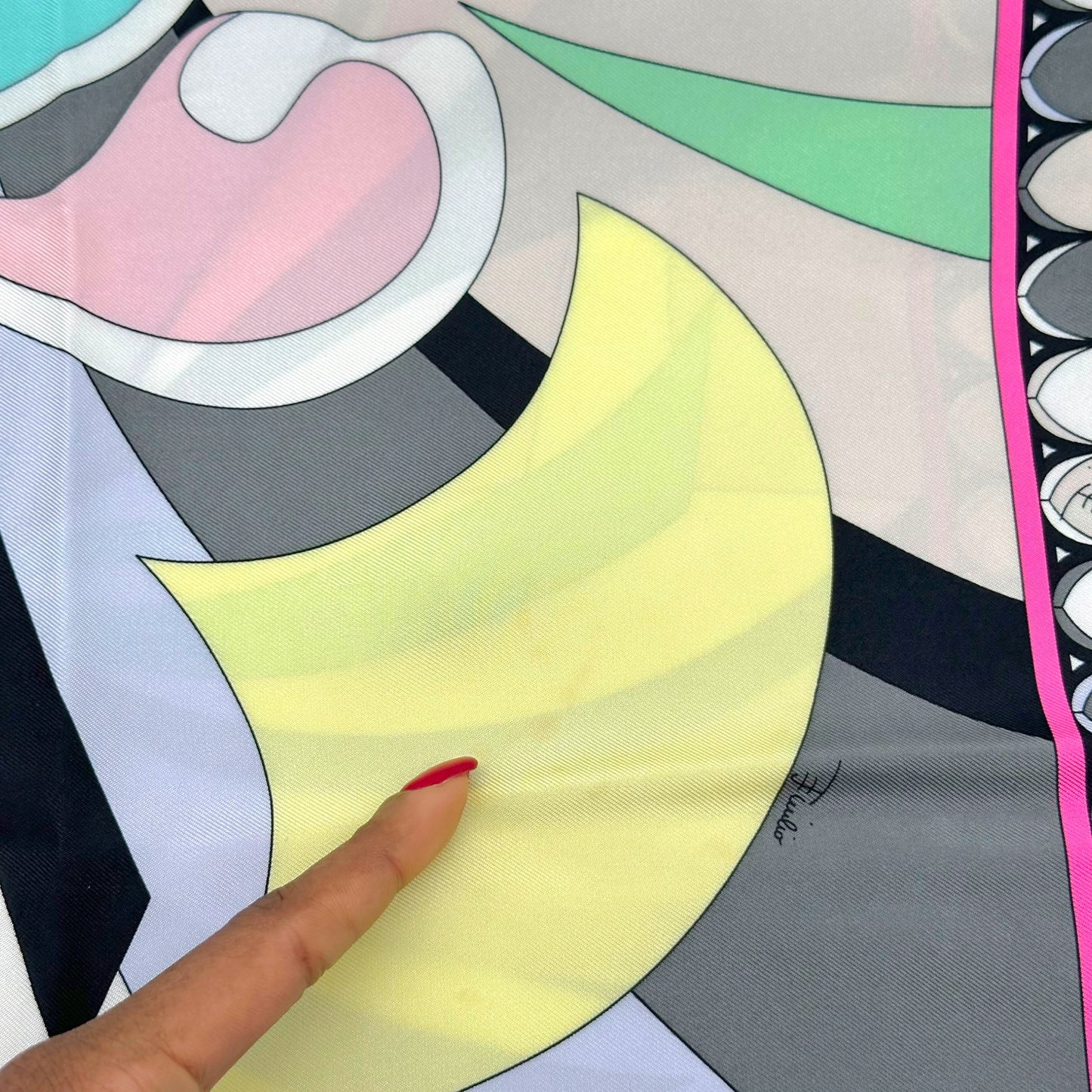 Emilio Pucci Multicolor Printed Large Silk Square Scarf