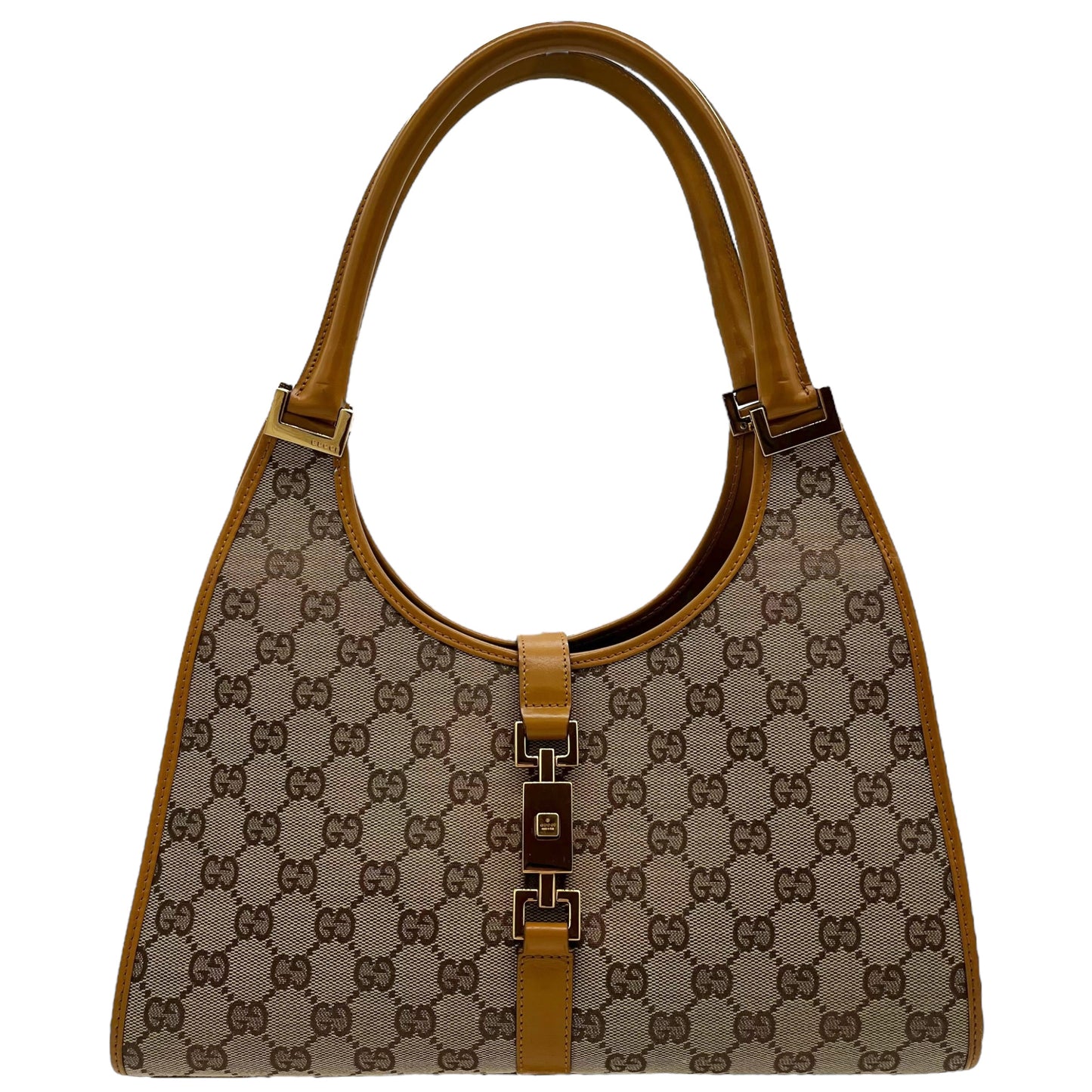Gucci Tan Monogram Jackie Bag - Outfit Repeater