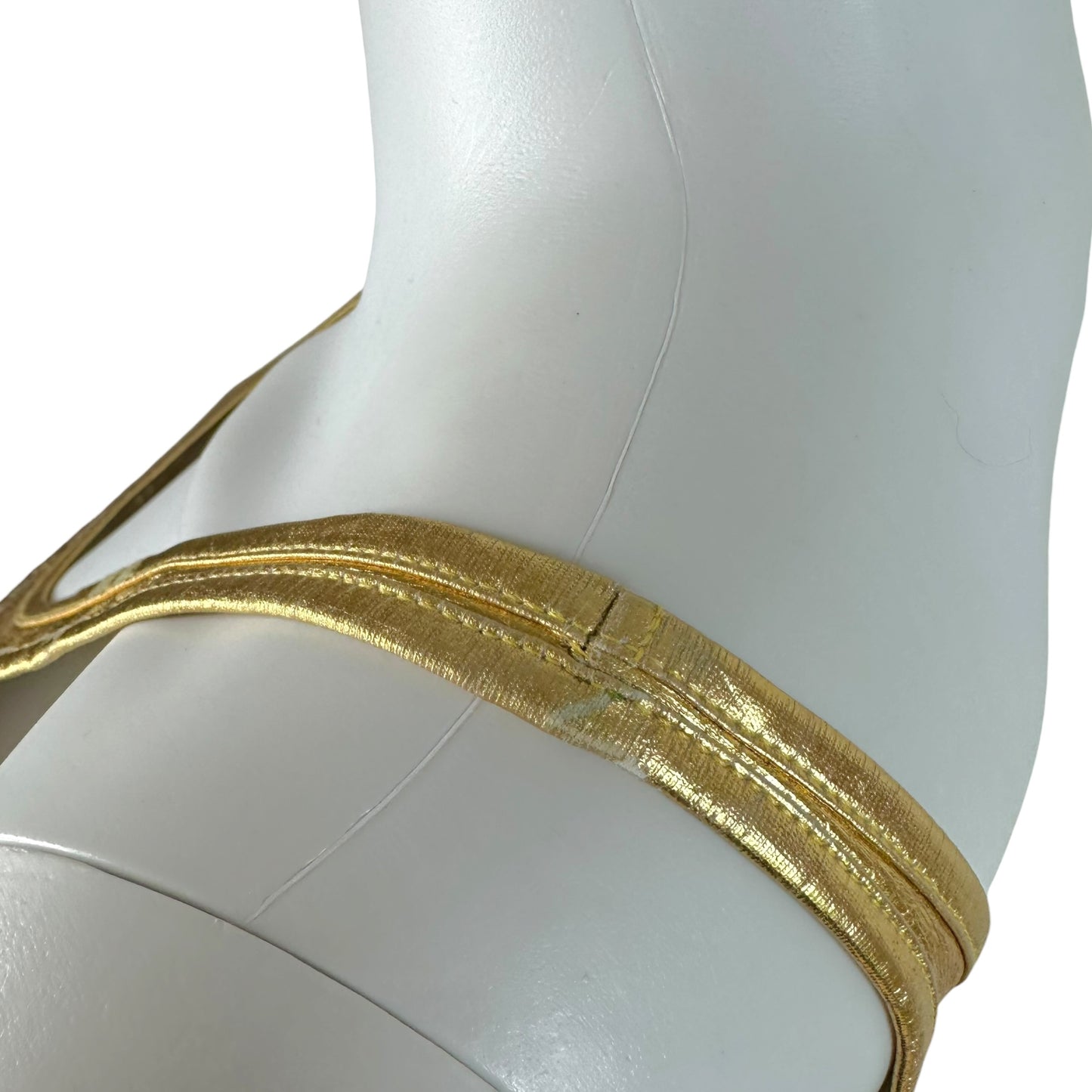 Roberto Cavalli Gold Metallic Lamé Dragonfly Tank Skirt Set