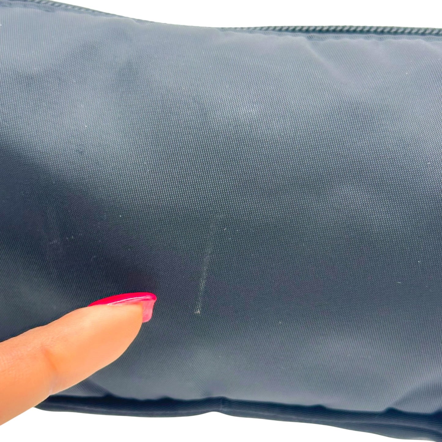 Prada Black Nylon East-West Pochette Bag
