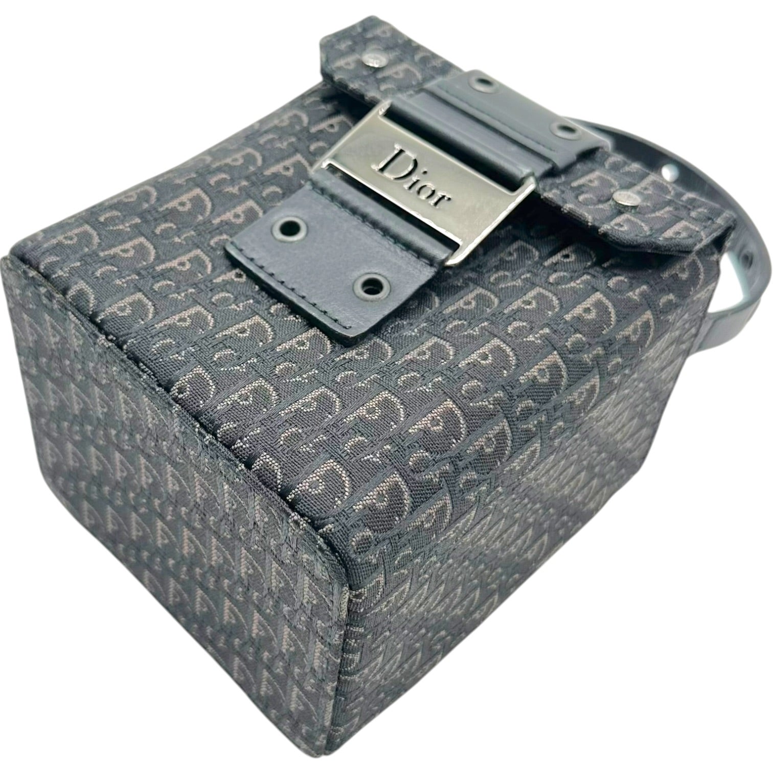 Christian Dior Mini Vanity Bag Black Trotter Monogram
