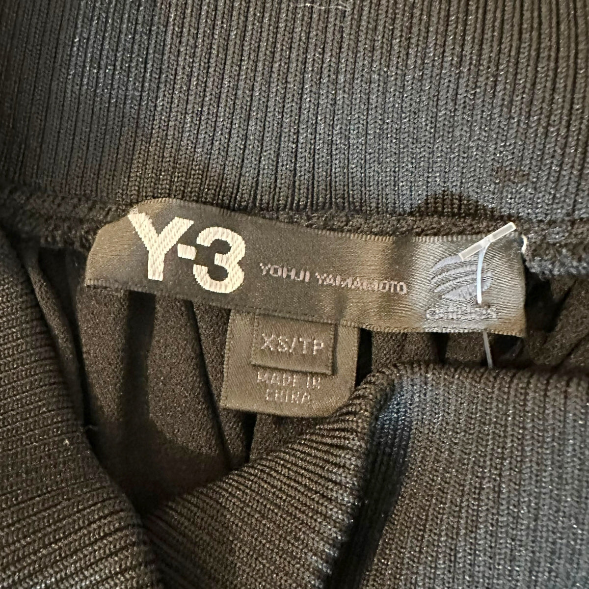 Y-3 Black Asymmetrical Belted Midi Skirt