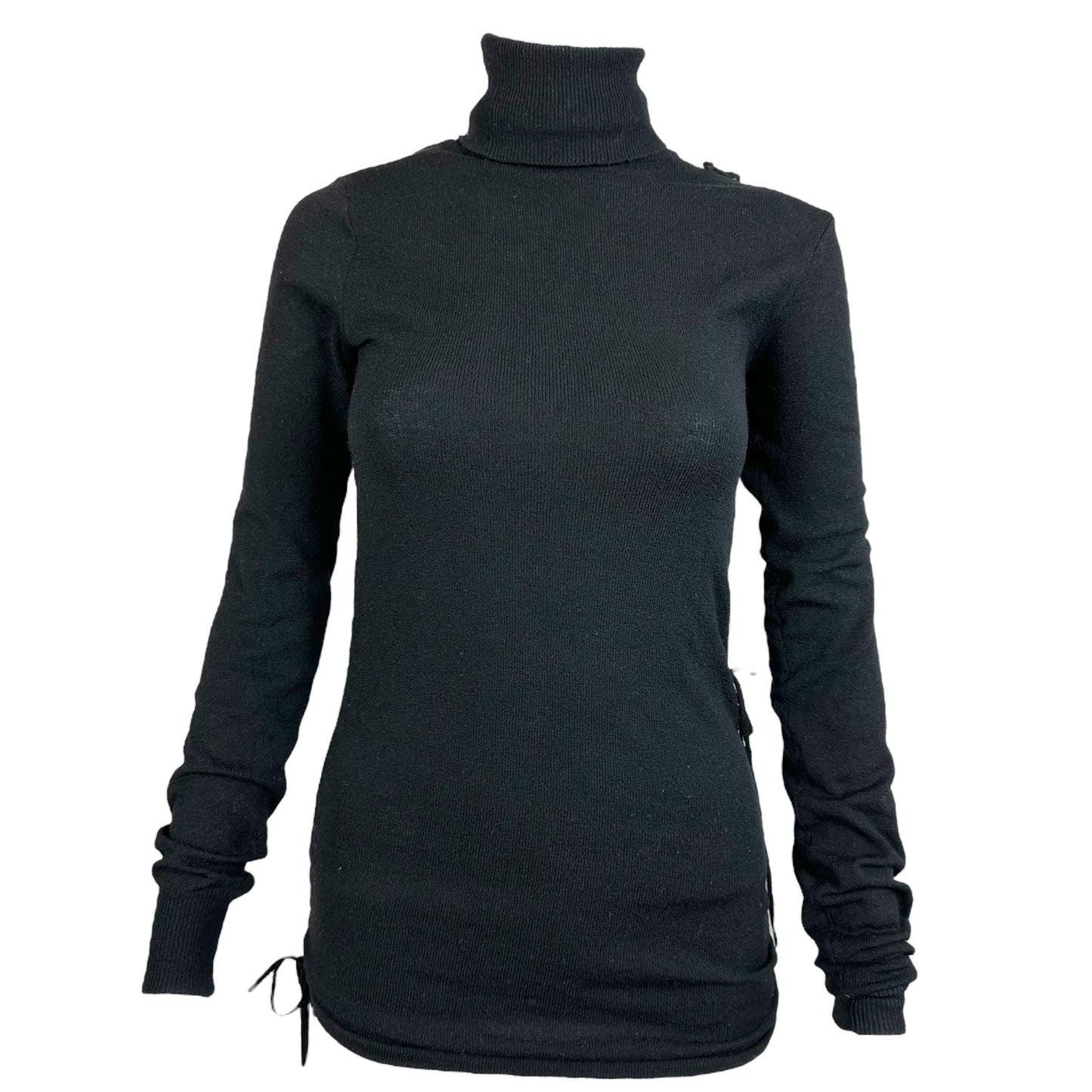 Dolce & Gabbana Black Bow Embellished Turtleneck Sweater - Outfit Repeater