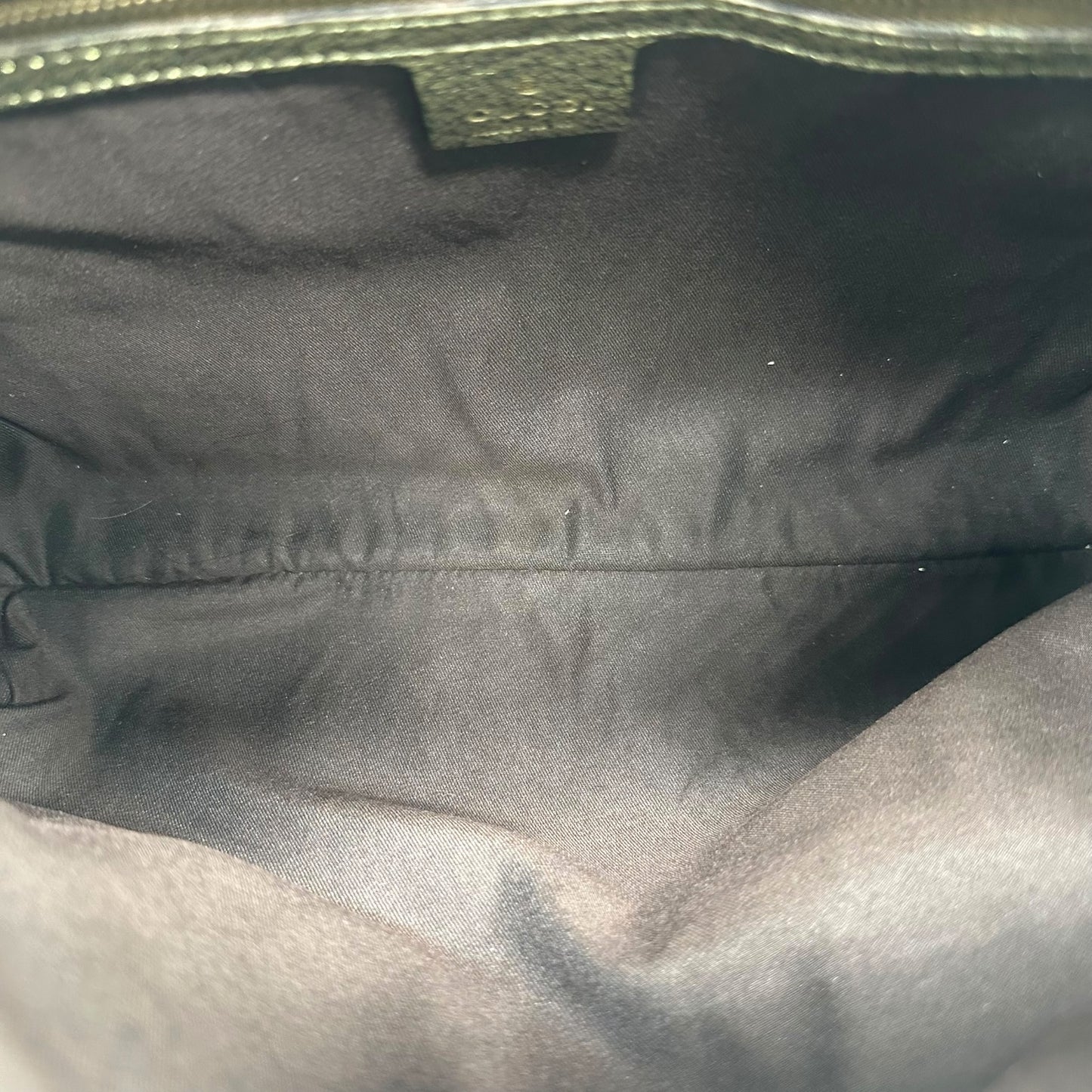Gucci Tan Canvas Monogram Horsebit Hobo Bag
