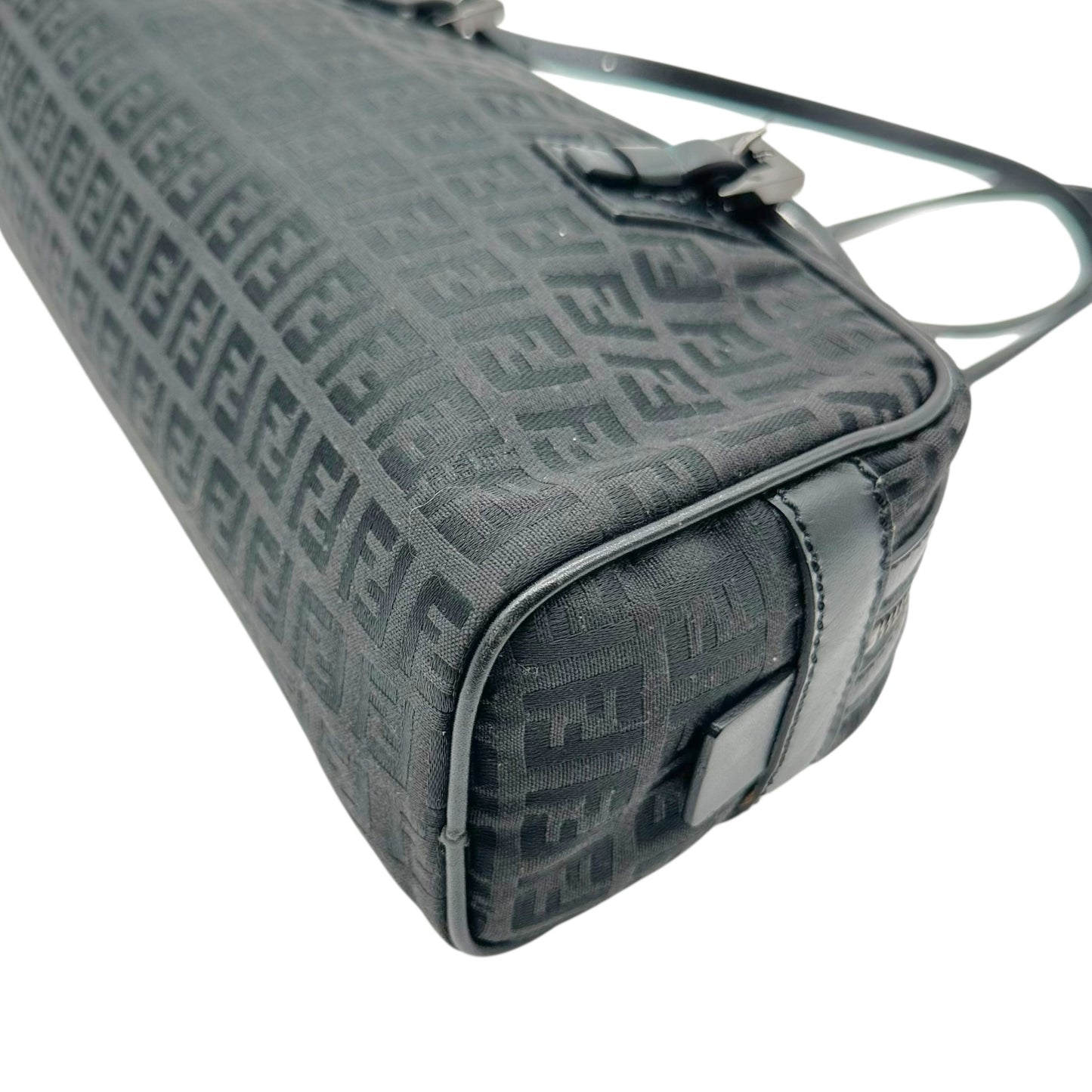 Fendi Black Zucchino Monogram East West Bag