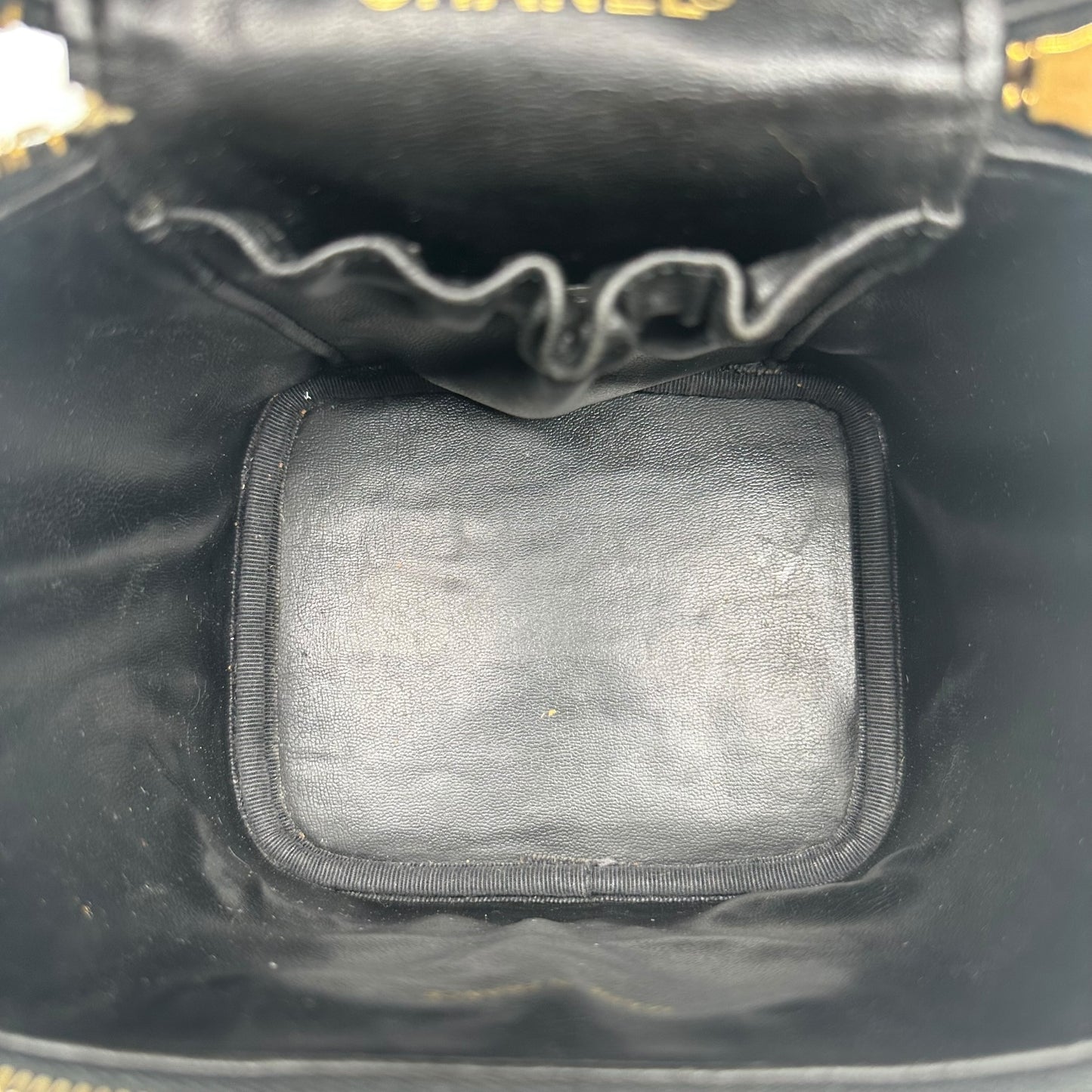 Chanel Black Caviar Leather Vanity Bag 1989-90