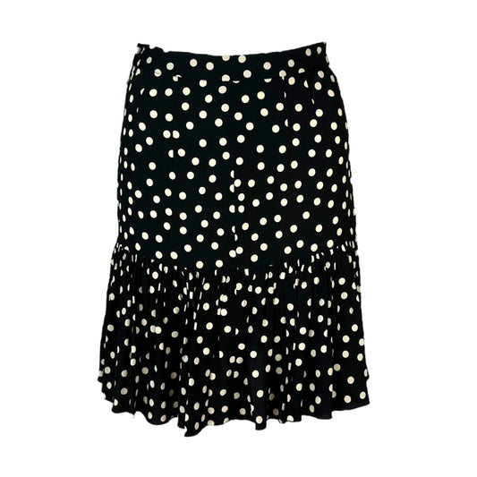 Dolce & Gabbana Polka Dot Print Silk Midi Skirt