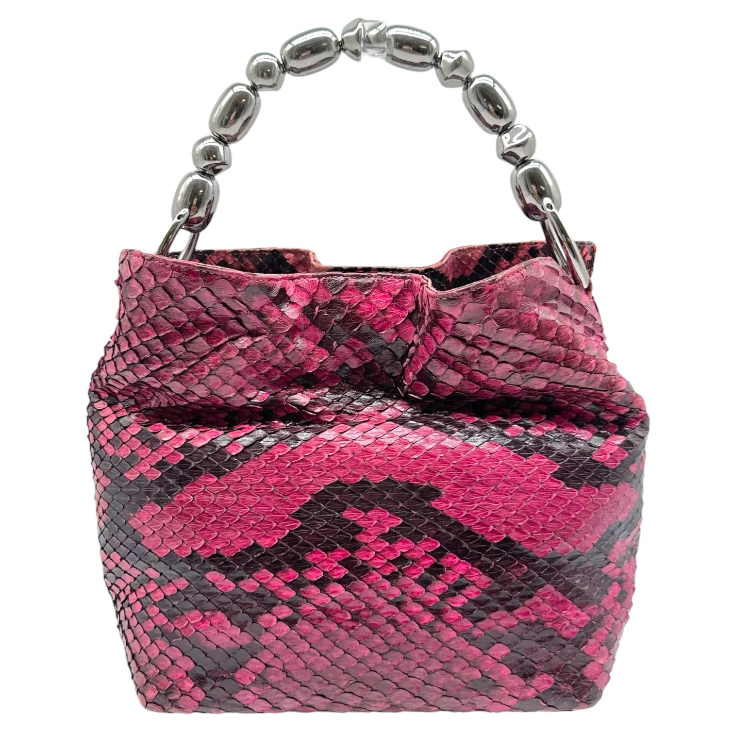 Christian Dior Python Top Handle Handbag Pink Purple