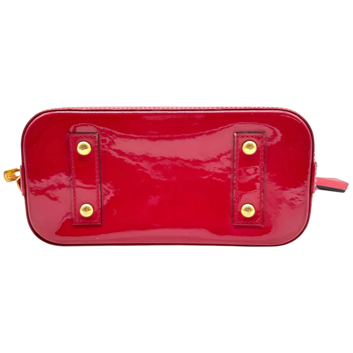 Louis Vuitton Red Vernis Alma BB 2-Way Bag