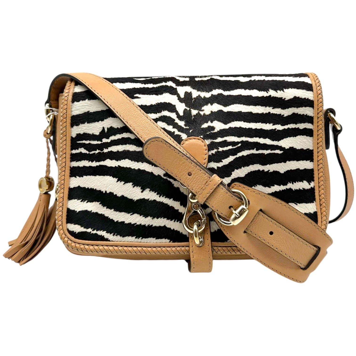 Gucci Zebra Print Ponyhair Crossbody Bag