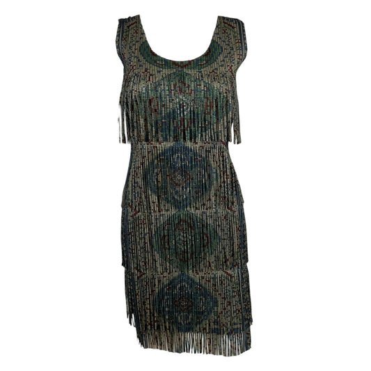 Issey Miyake Pleats Please Jewel-Tone Printed Mini Dress