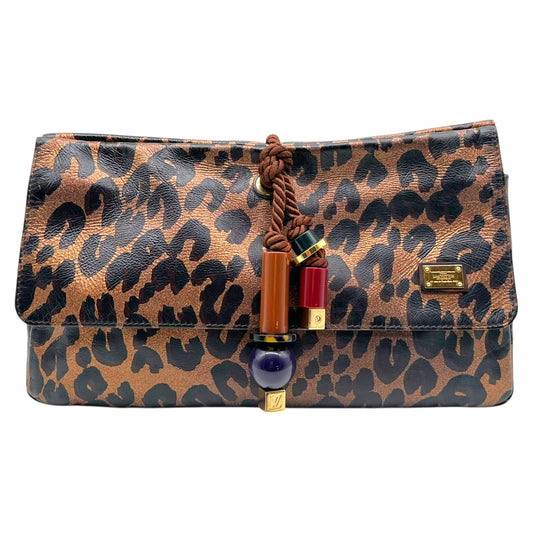 Louis Vuitton S/S 2009 Leopard Print Leather African Queen Clutch Bag