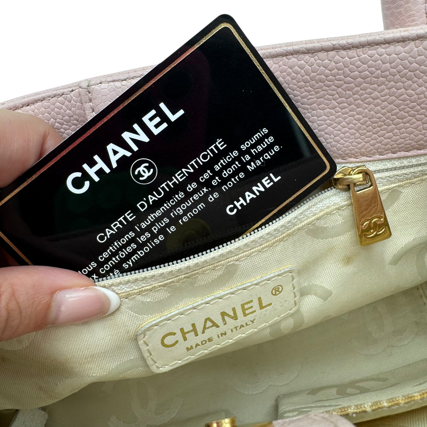 Chanel Pink Caviar Leather Triple CC Logo Mini Bag 2004-05 - Outfit Repeater