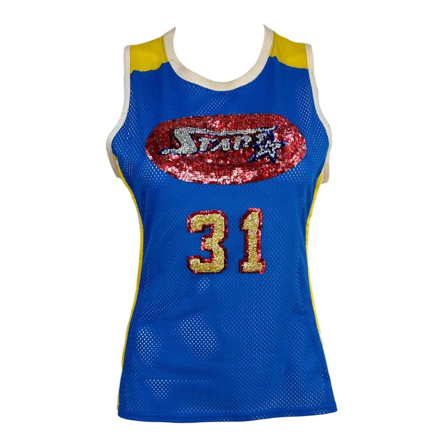 Dolce & Gabbana Primary Color 'Star' Sequin Jersey Tank