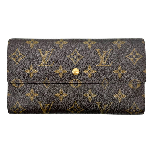 Louis Vuitton Classic Monogram Sarah Snap Long Wallet