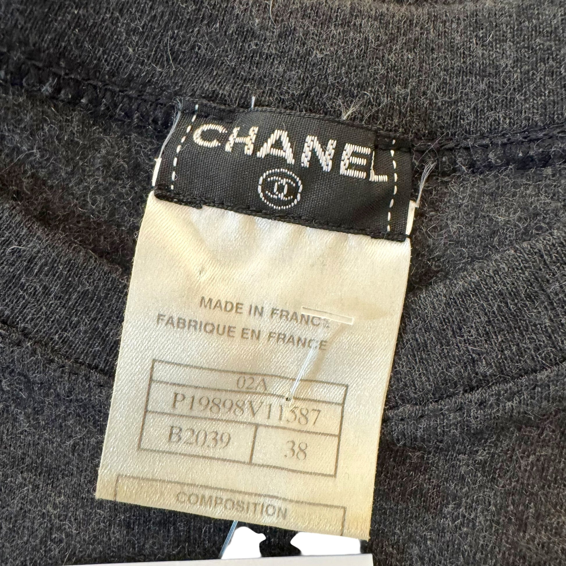 Chanel Sport Fall 2002 Gray Logo Side Tank - Outfit Repeater