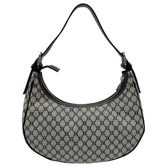 Celine Navy Blue Triomphe Monogram Shoulder Bag