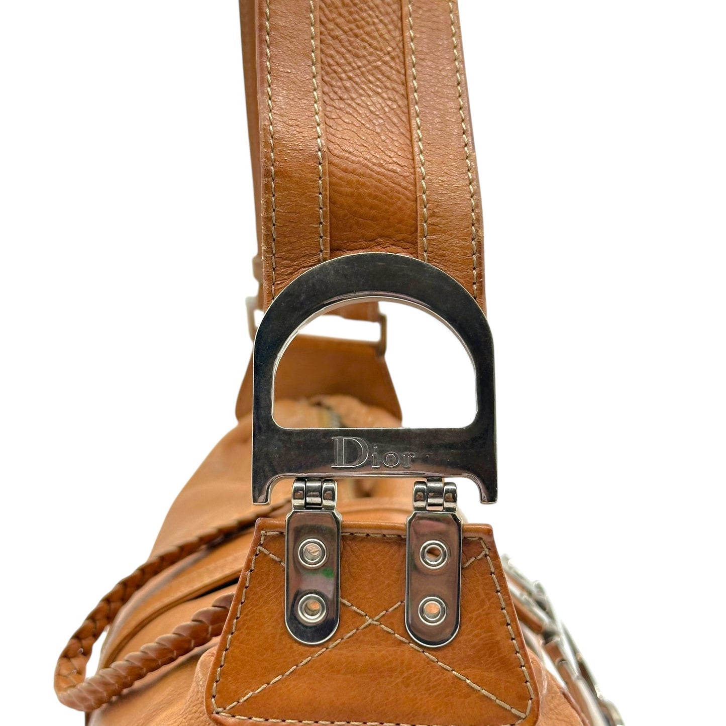 Christian Dior F/W 2005 Brown Leather 'Flight' Shoulder Bag