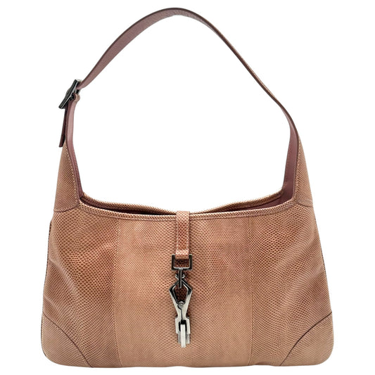Gucci Pale Pink Lizard Skin Jackie Bag
