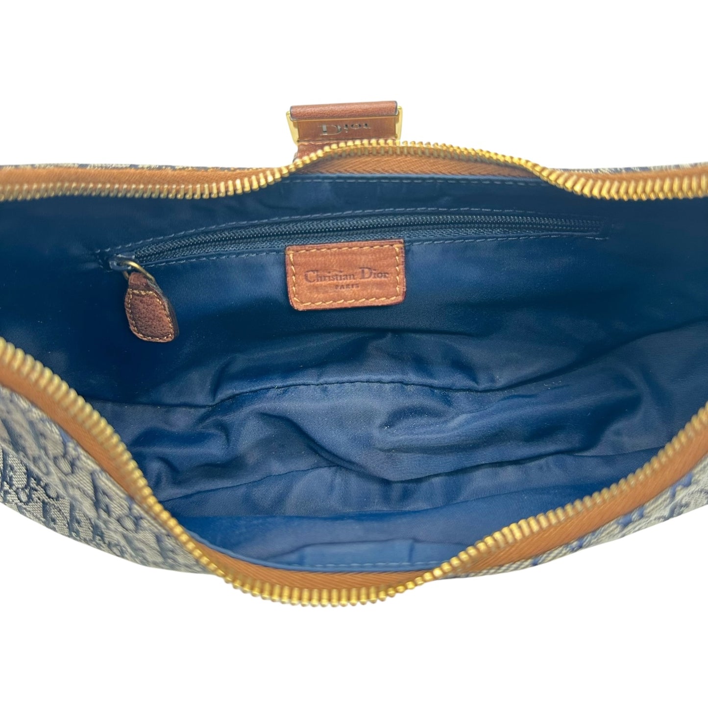 Christian Dior Navy Blue Trotter Street Chic Crescent Shoulder Bag - Outfit Repeater