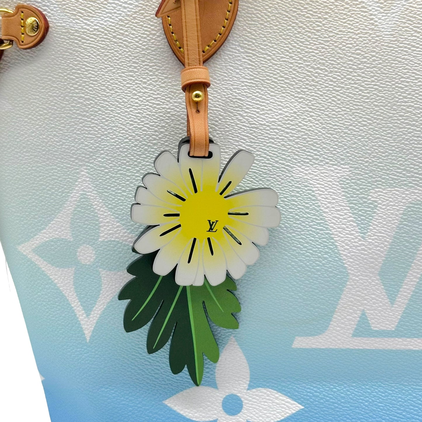 Louis Vuitton Blue Giant Monogram Ombre By the Pool Neverfull MM Tote