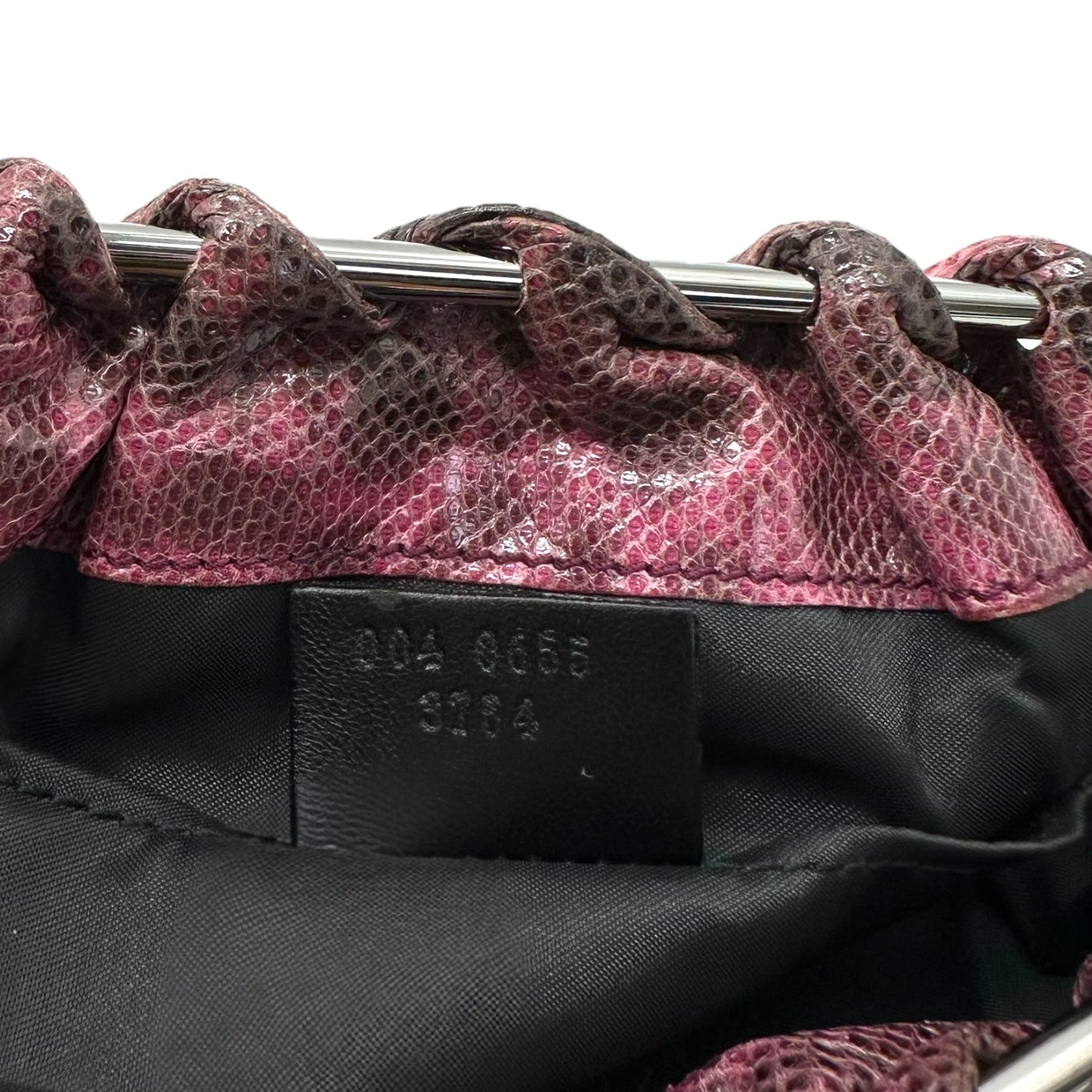 Gucci by Tom Ford Pink & Black Python Clutch Bag - Outfit Repeater