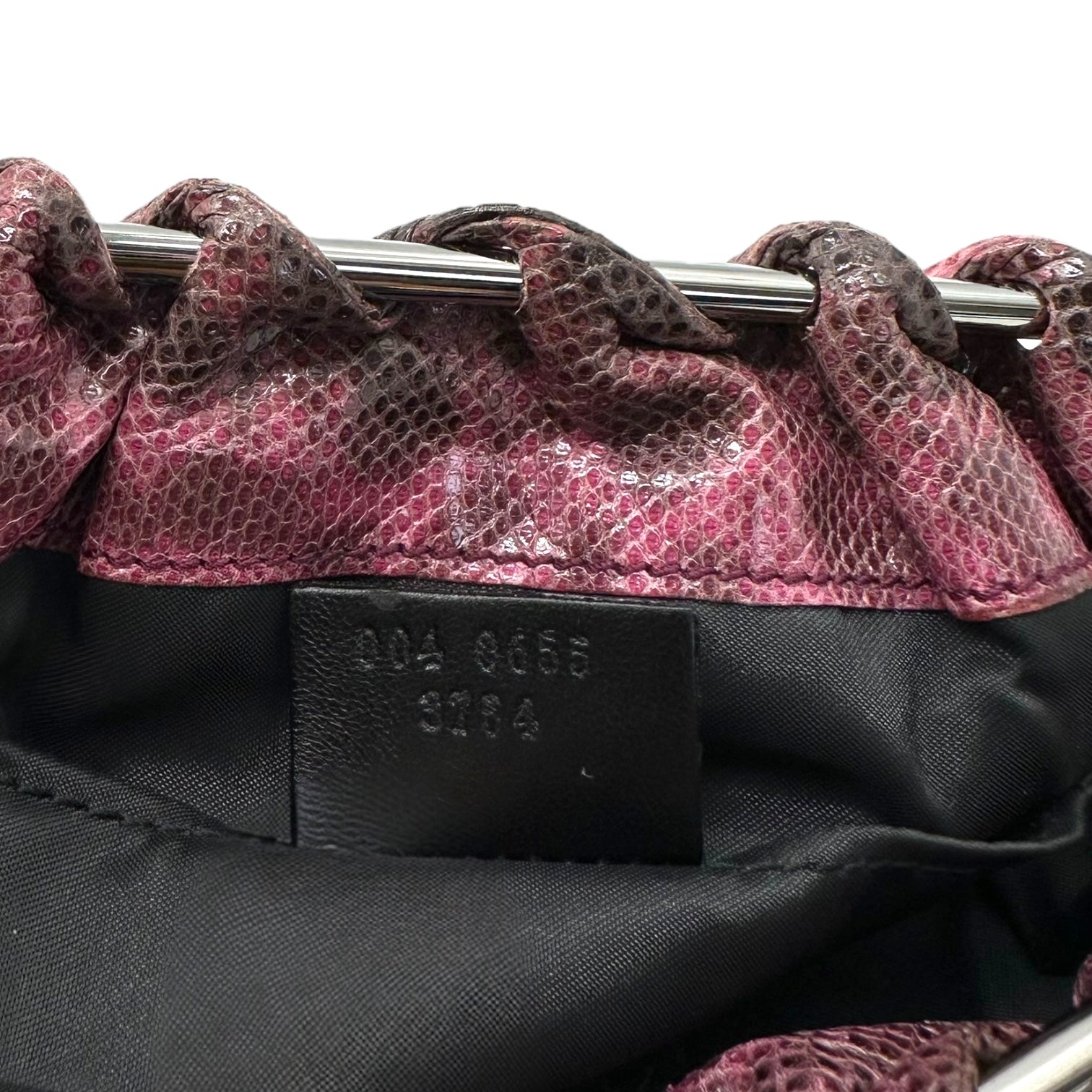 Gucci by Tom Ford Pink & Black Python Clutch Bag - Outfit Repeater