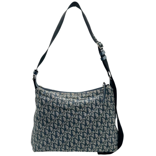 Christian Dior Navy Trotter Monogram Satchel Bag