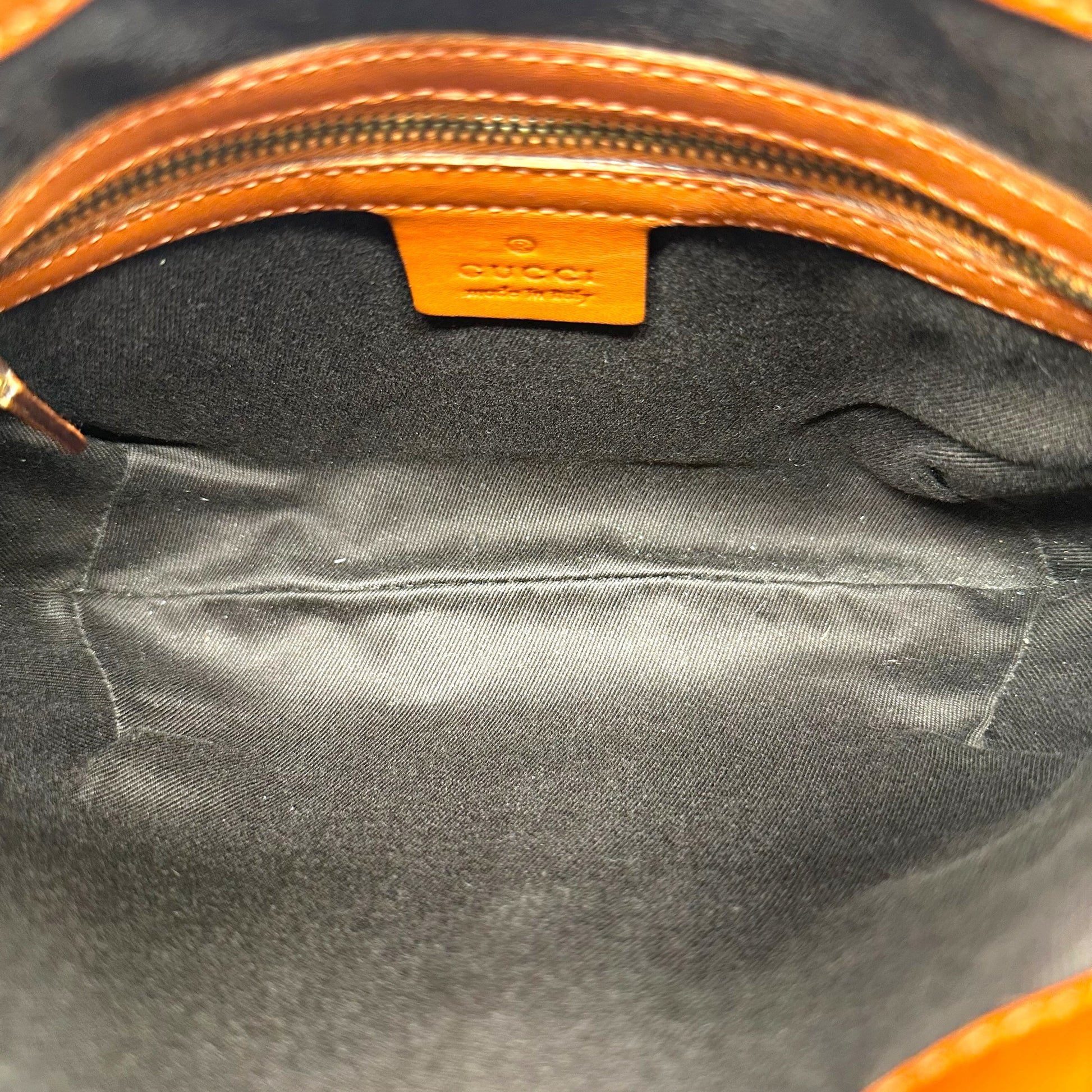 Gucci Small Piston Lock Shoulder Bag Burnt Orange Suede