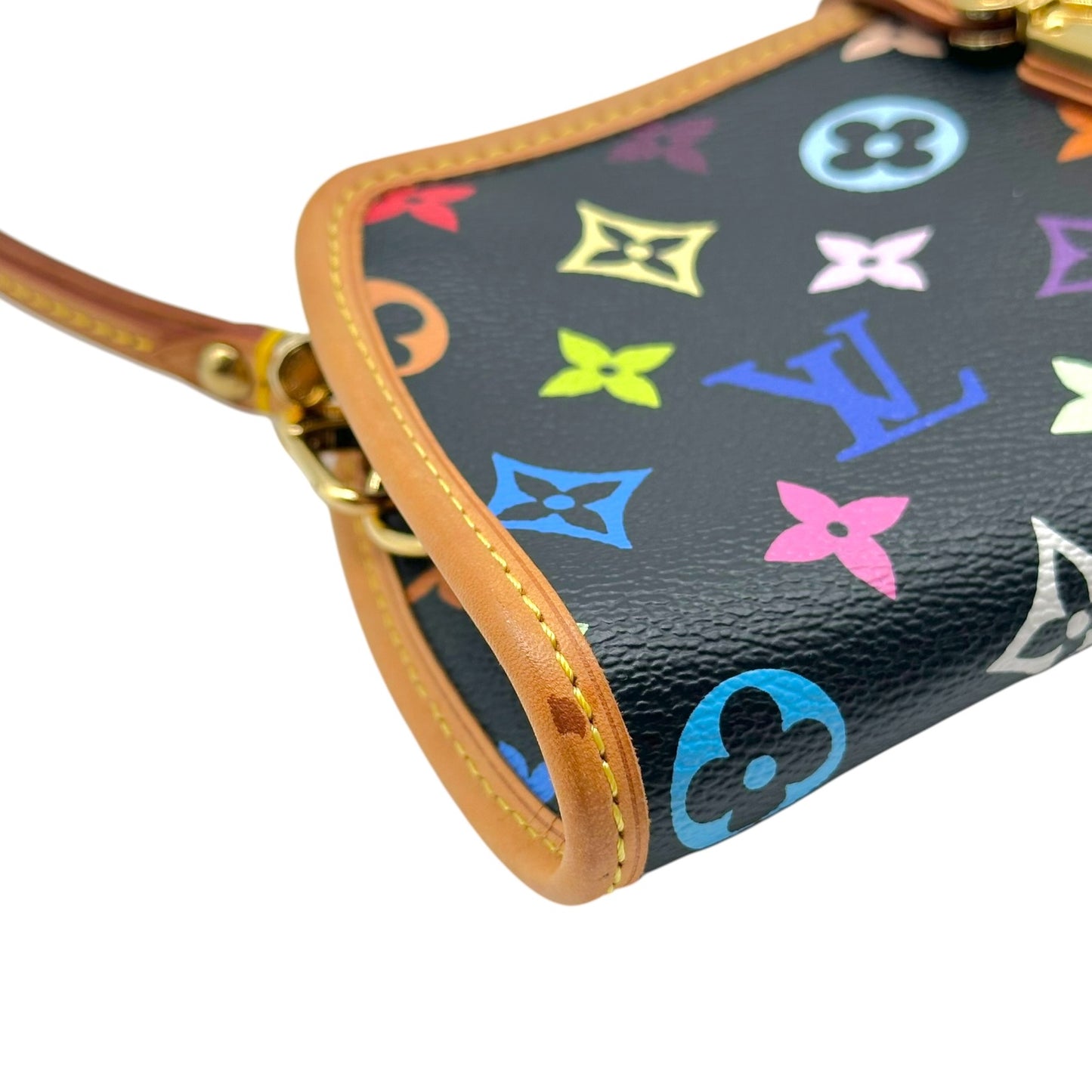 Louis Vuitton Black Multicolor Murakami Monogram Shirley Pochette Bag