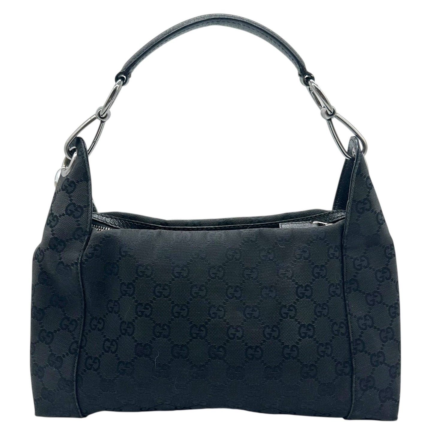 Gucci Black Monogram Canvas Shoulder Bag
