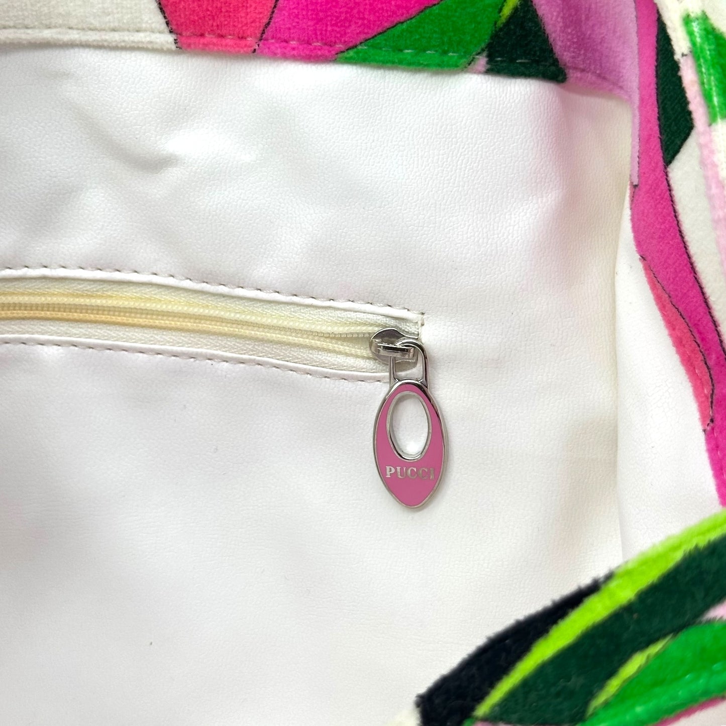 Emilio Pucci Multicolor Printed Terrycloth Beach Tote Bag NEW