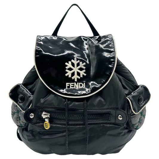 Fendi Black Sequin Snowflake Puffer Backpack - Outfit Repeater