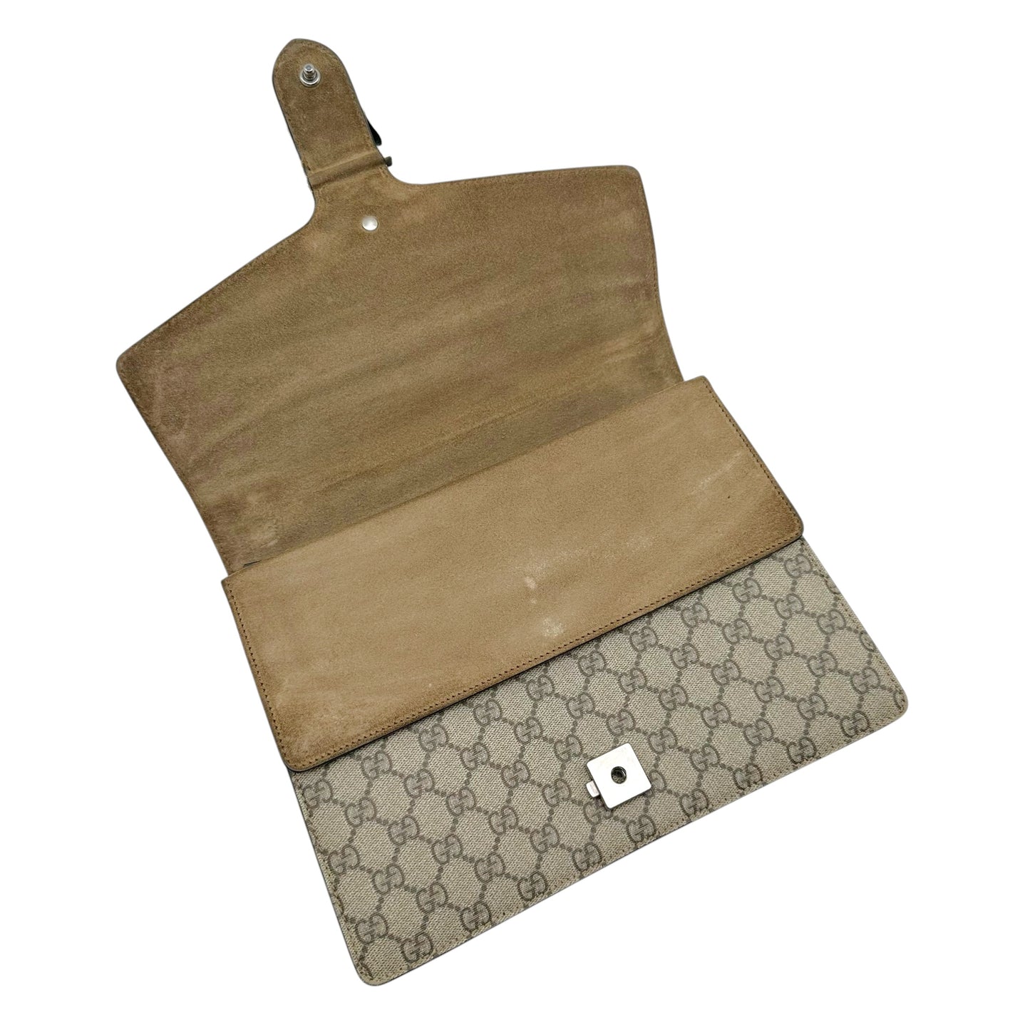 Gucci Tan Supreme Monogram Medium Dionysus Shoulder Bag