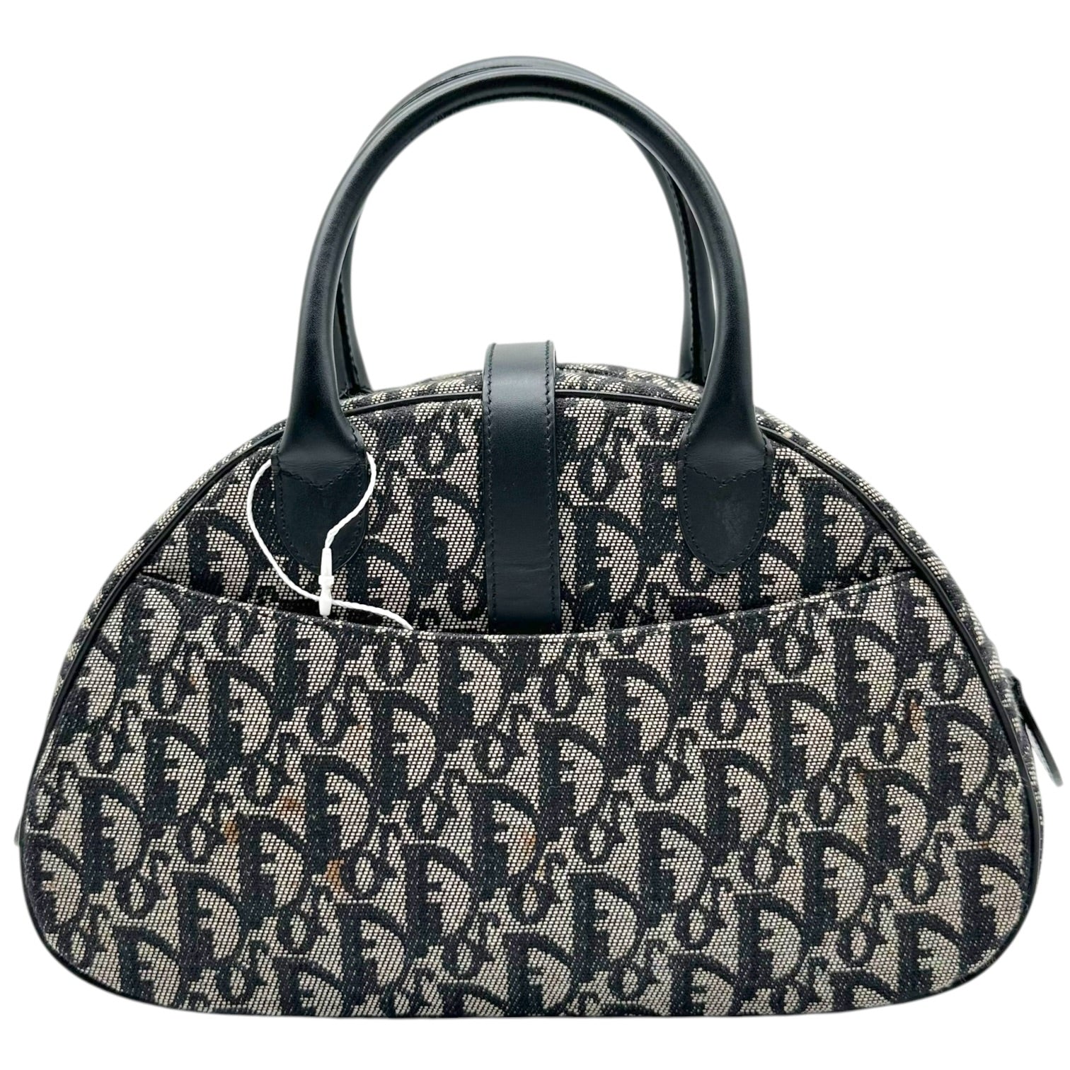Christian Dior Small Double Saddle Bowler Bag Black Trotter