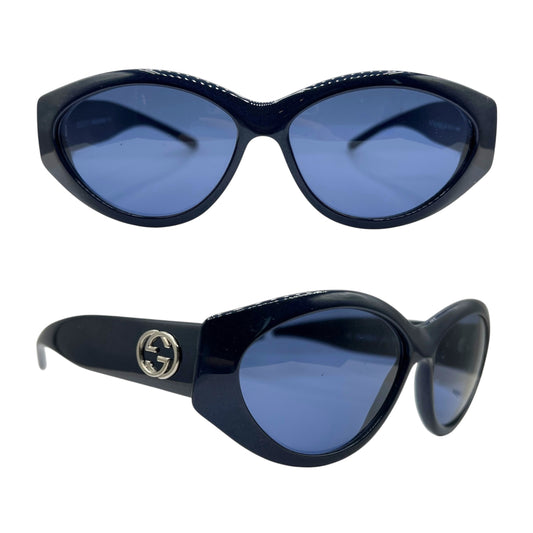 Gucci Royal Blue Oversized Oval Sunglasses 2195/S