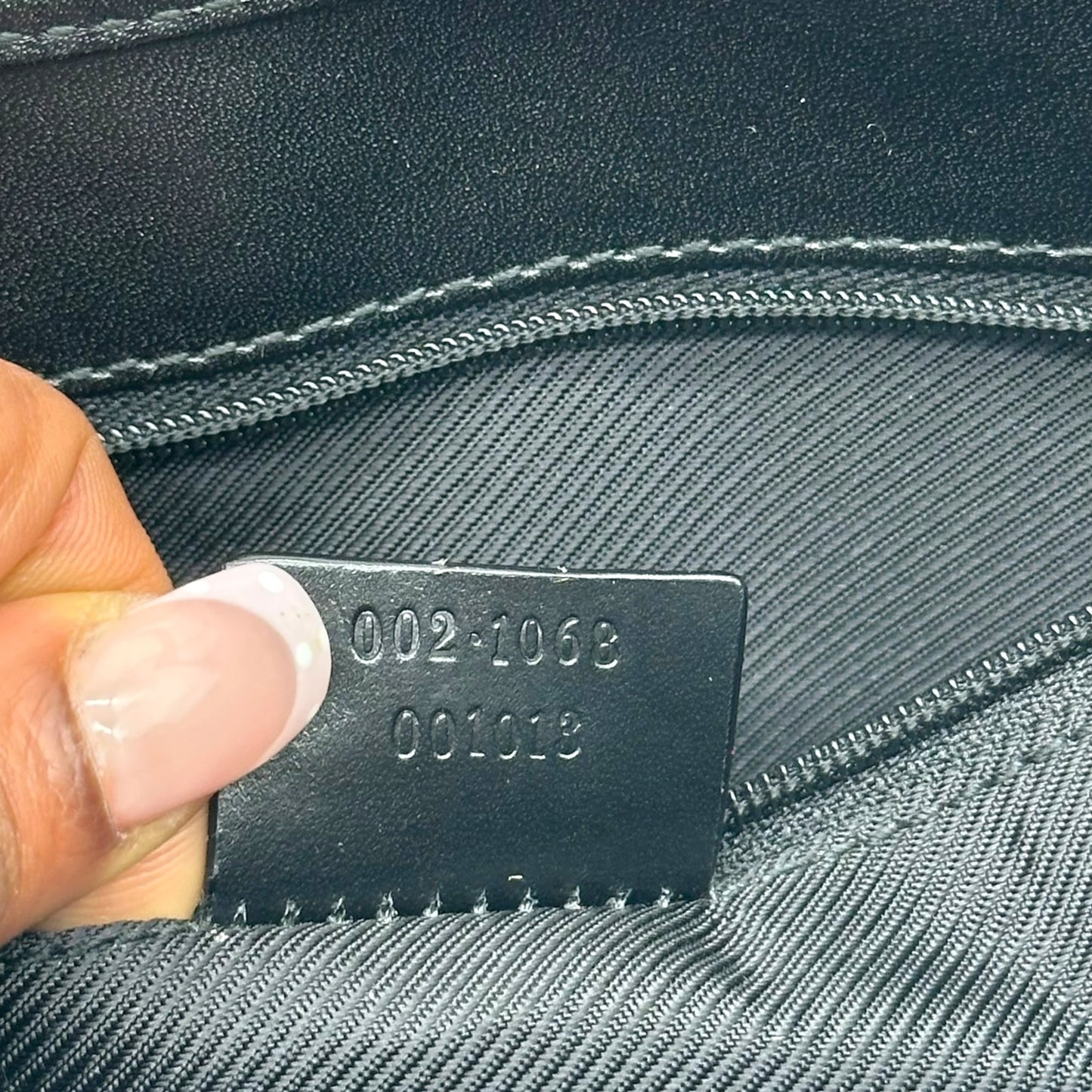 Gucci Black Monogram Canvas Mini Jackie Bag