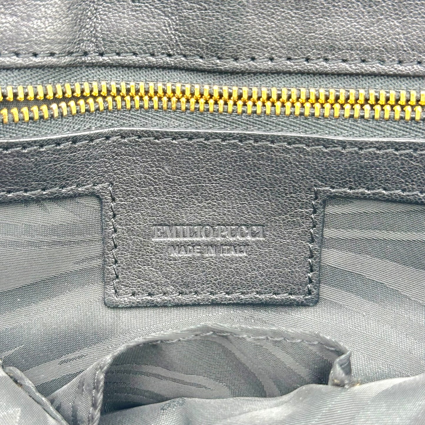Emilio Pucci Zebra Print Ponyhair Shoulder Bag
