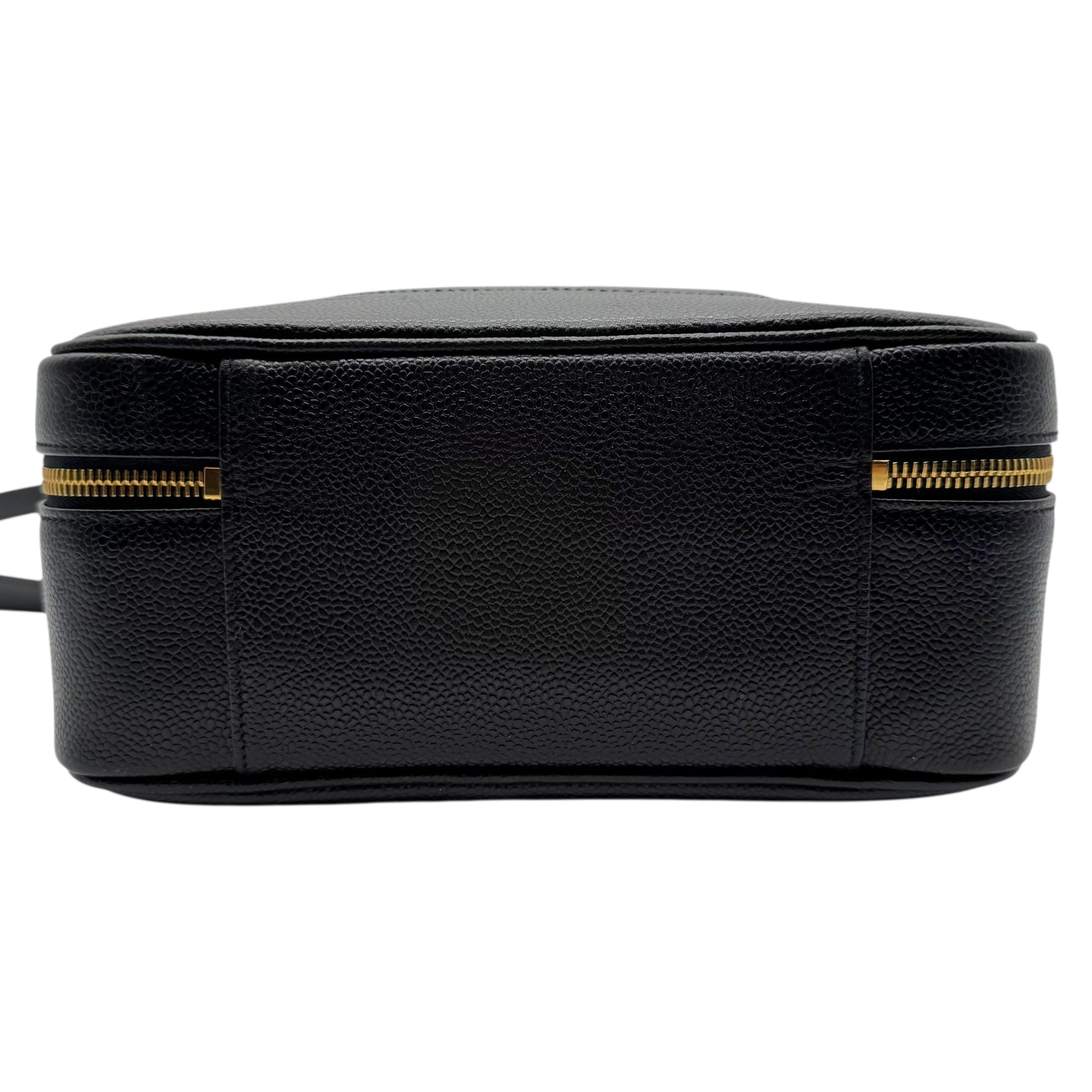 Chanel Black Caviar Leather 2-Way Satchel Vanity Bag 1996-97 - Outfit Repeater