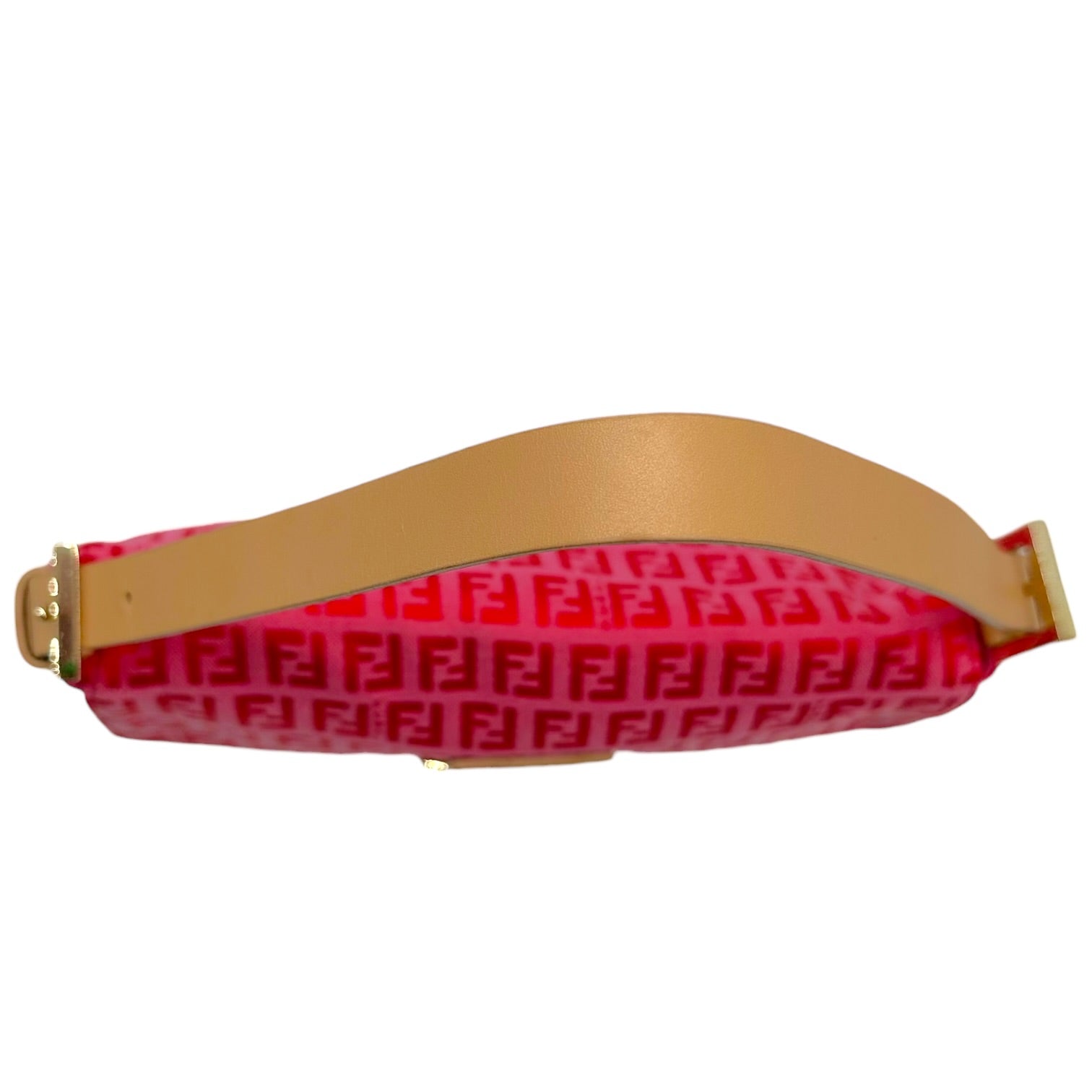 Fendi Baguette Bag Pink Red Zucchino Monogram