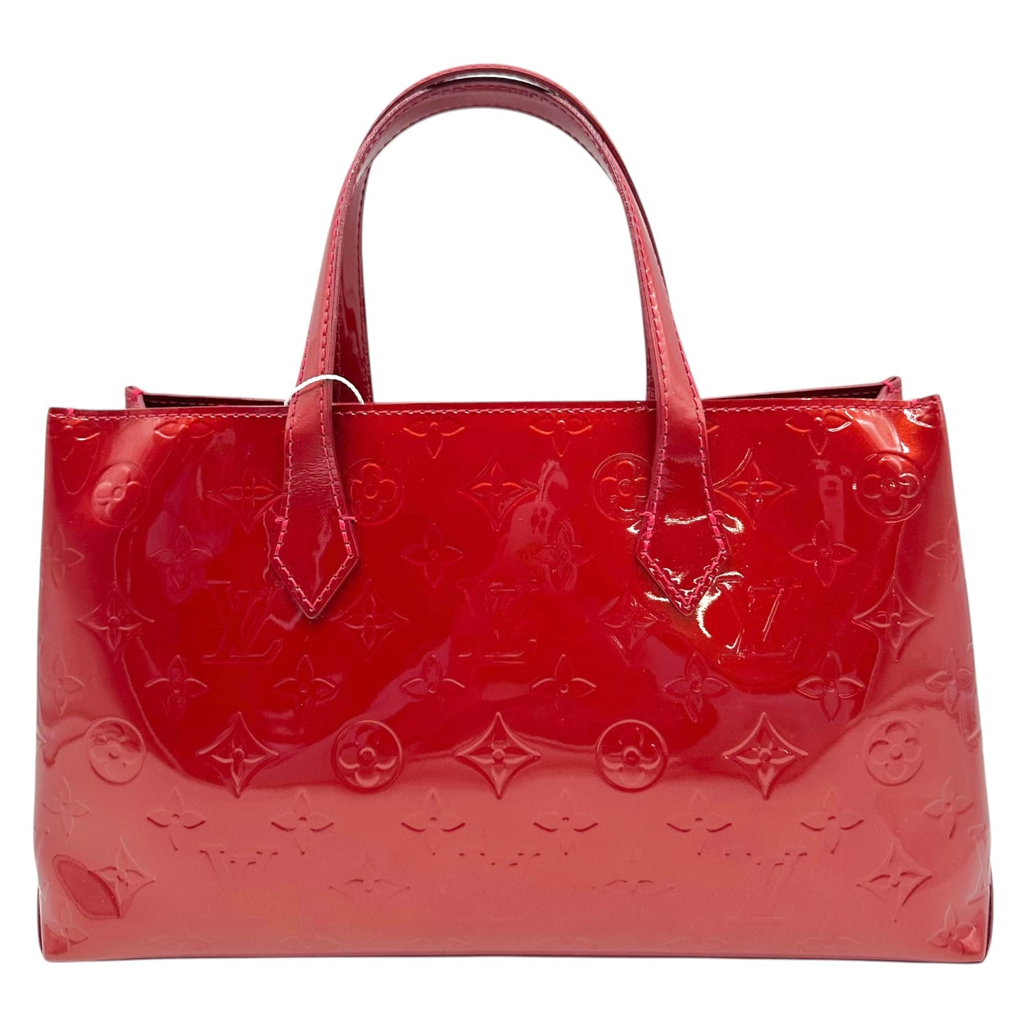 Louis Vuitton Red Vernis Patent Monogram Wilshire Tote Bag