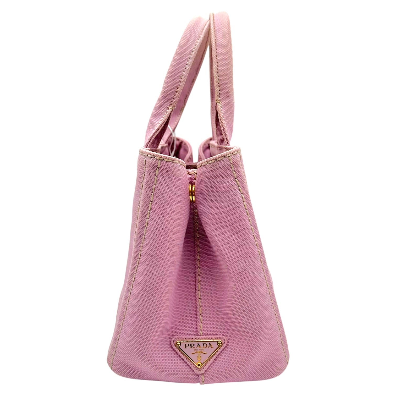 Prada Light Pink Mini Canapa Tote Bag