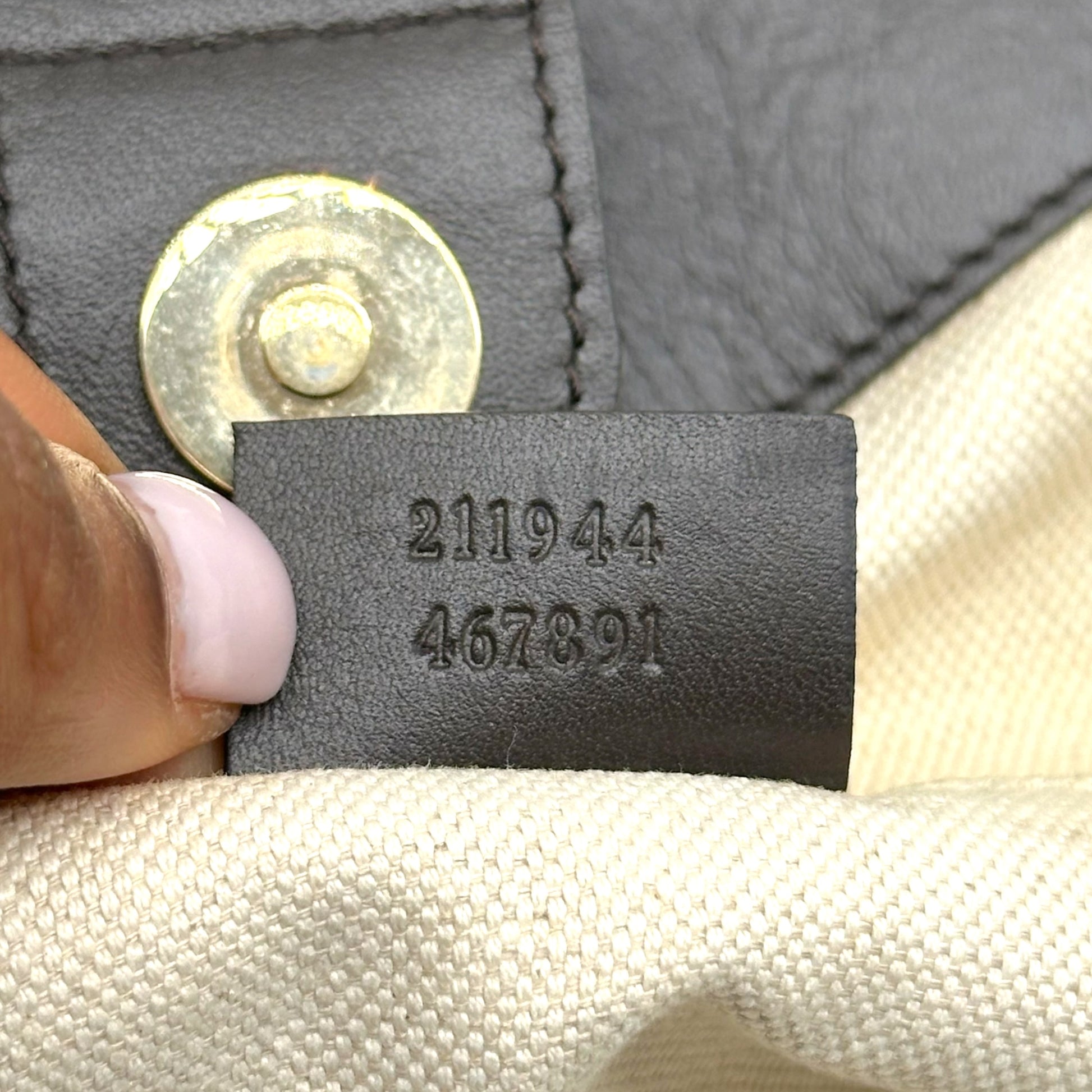Gucci Tan Monogram Brown Leather Shoulder Bag