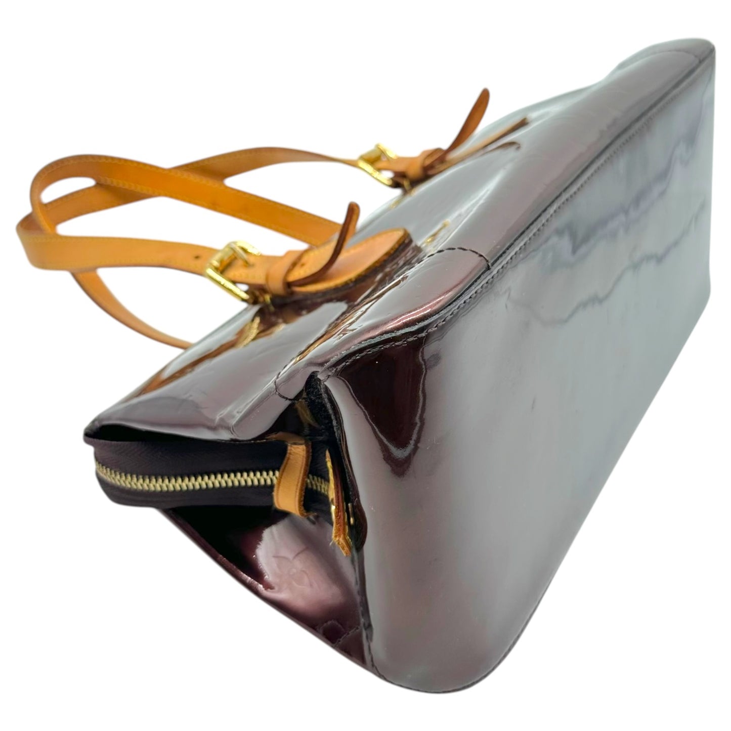 Louis Vuitton Burgundy Vernis East-West Bag