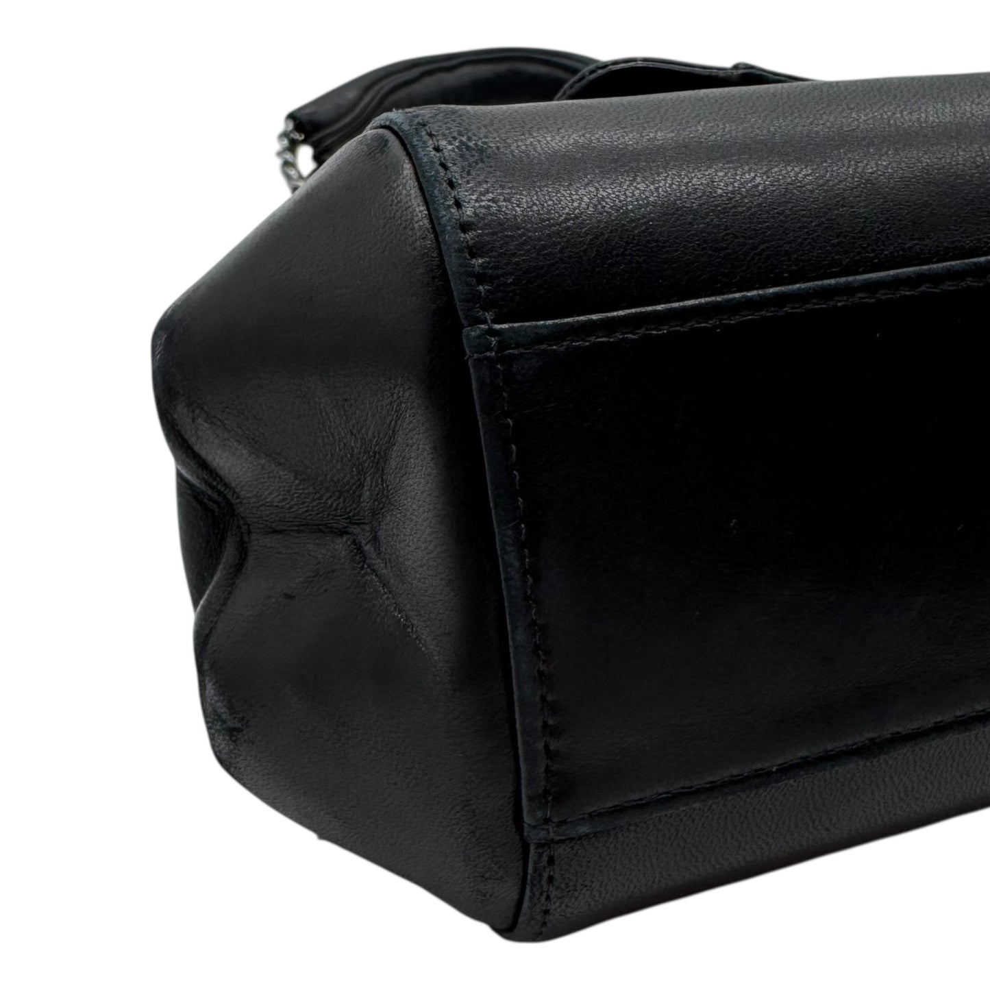 Chanel Black Lambskin Quilted Leather Accordion Shoulder Bag 2002-03 - Outfit Repeater